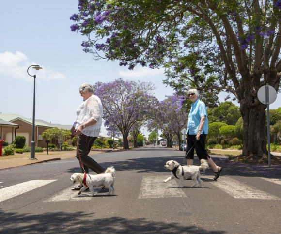 Residents Dellwyn Ross and Suzanne Blake (right)